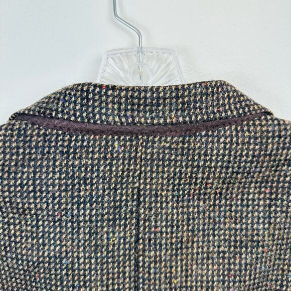 Vintage Wool Tweed Sport Coat Richard Thomas Size 40R Brown Two Button Closure - Picture 5 of 13